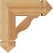 Ekena Millwork Funston Arts & Crafts Rough Sawn Bracket, Western Red Cedar, 4"W x 14"D x 14"H BKT04X14X14FST03RWR - alternate 2